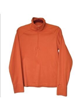 Woolrich Athletic Half Zip Mockneck Pullover Long Sleeves Wrist Cuffs Medium